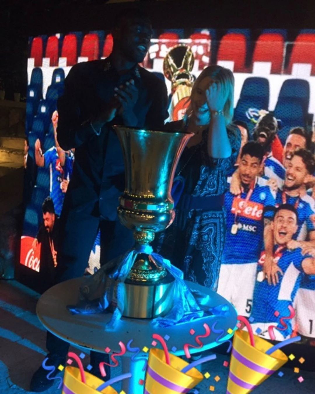 Napoli, doppia festa a Ischia Foto Sportmediaset