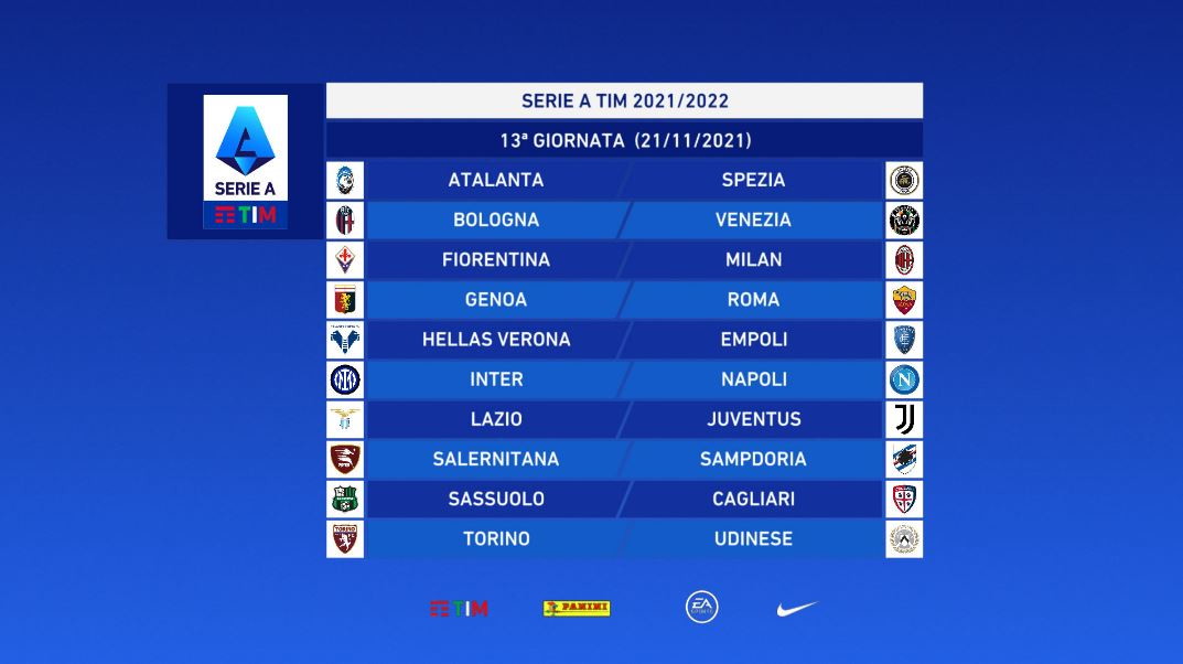 Serie A Ecco Il Calendario 2021 22 Si Parte Con Inter Genoa E Udinese Juve News Sportmediaset