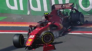 Sainz, la SF21 &egrave; distrutta