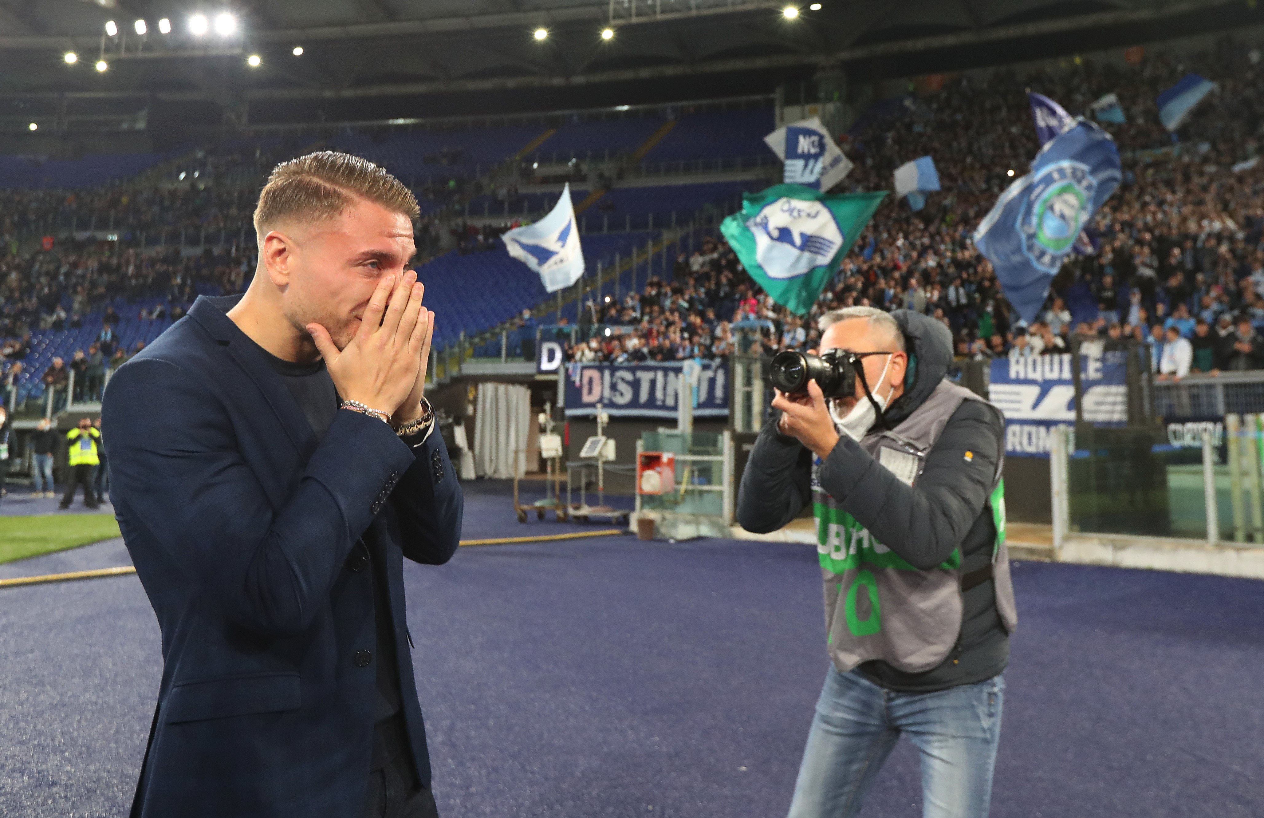Lazio, Immobile in lacrime premiato per il suo record di gol | News - Sportmediaset