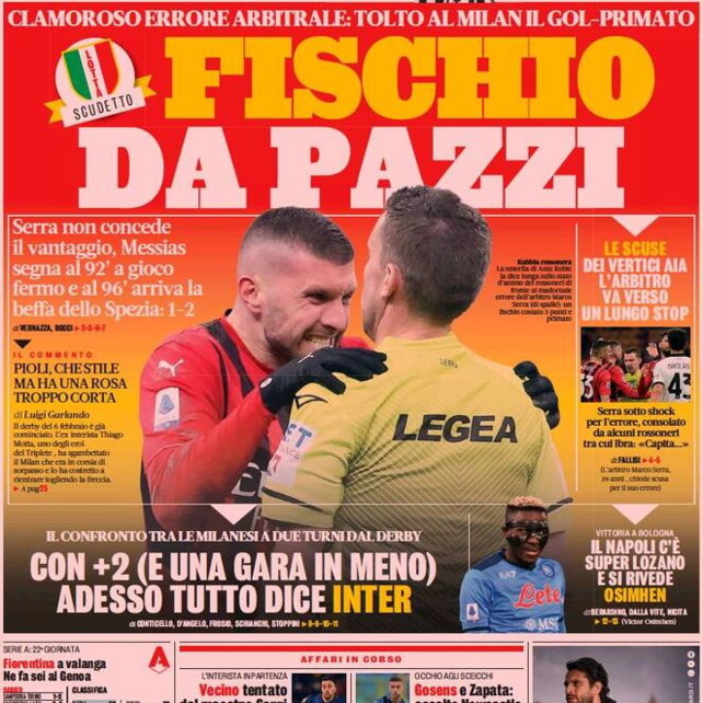 I giornali del 18 gennaio