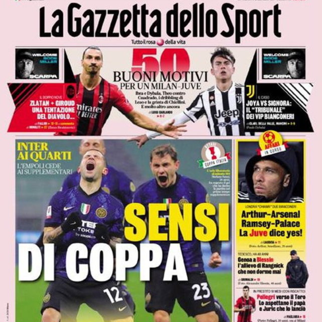 I giornali: gioved&igrave; 20 gennaio 2022