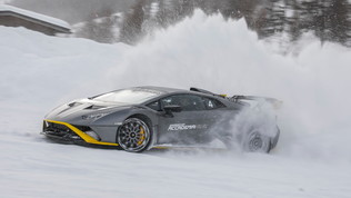 Lamborghini show a Livigno: che traversi sulla neve