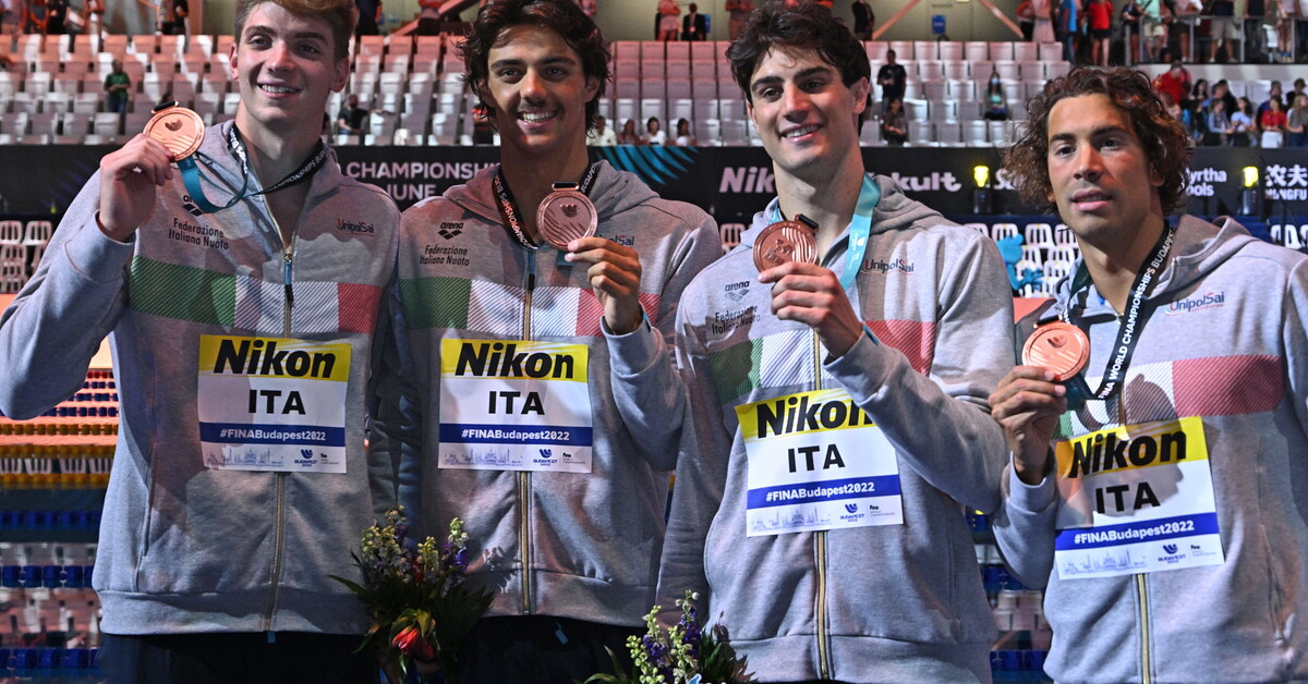 Mondiali di nuoto grande Italia nella 4x100 stile libero maschile, è