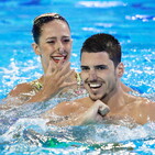 Minisini-Ruggiero, coppia d'oro del nuoto sincronizzato a Budapest