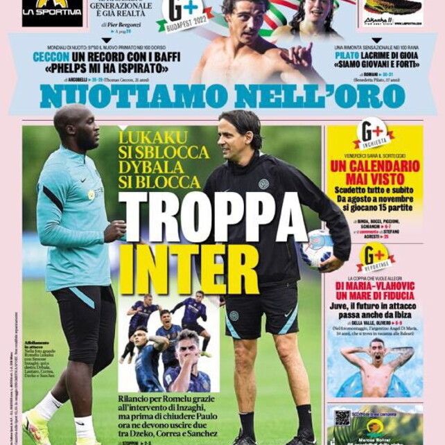 I giornali: 21 giugno