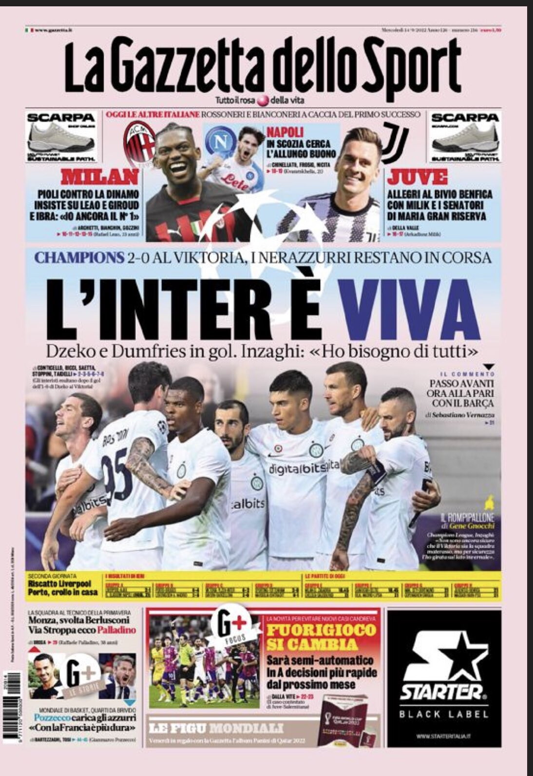 I Giornali 14 Settembre I Giornali 14 Settembre