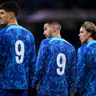 Vialli, Chelsea in campo con la sua 9 prima del match con il City