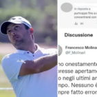 Francesco Molinari a un hater: &ldquo;Basta idiozie&rdquo;