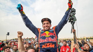 Dakar 2023: i festeggiamenti di Al-Attiyah e Benavides