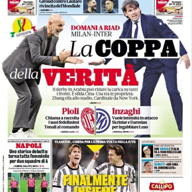 I giornali: 17 gennaio