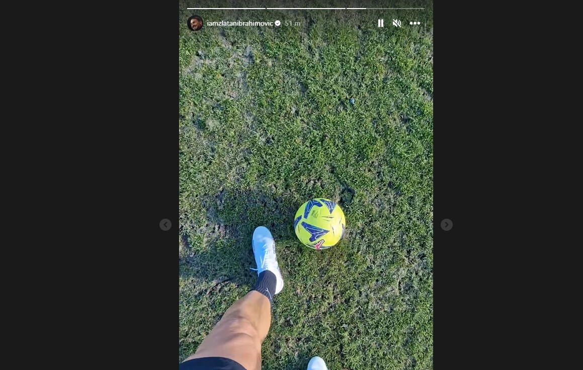 Milan, Ibrahimovic lavora con il pallone a Milanello - foto 1