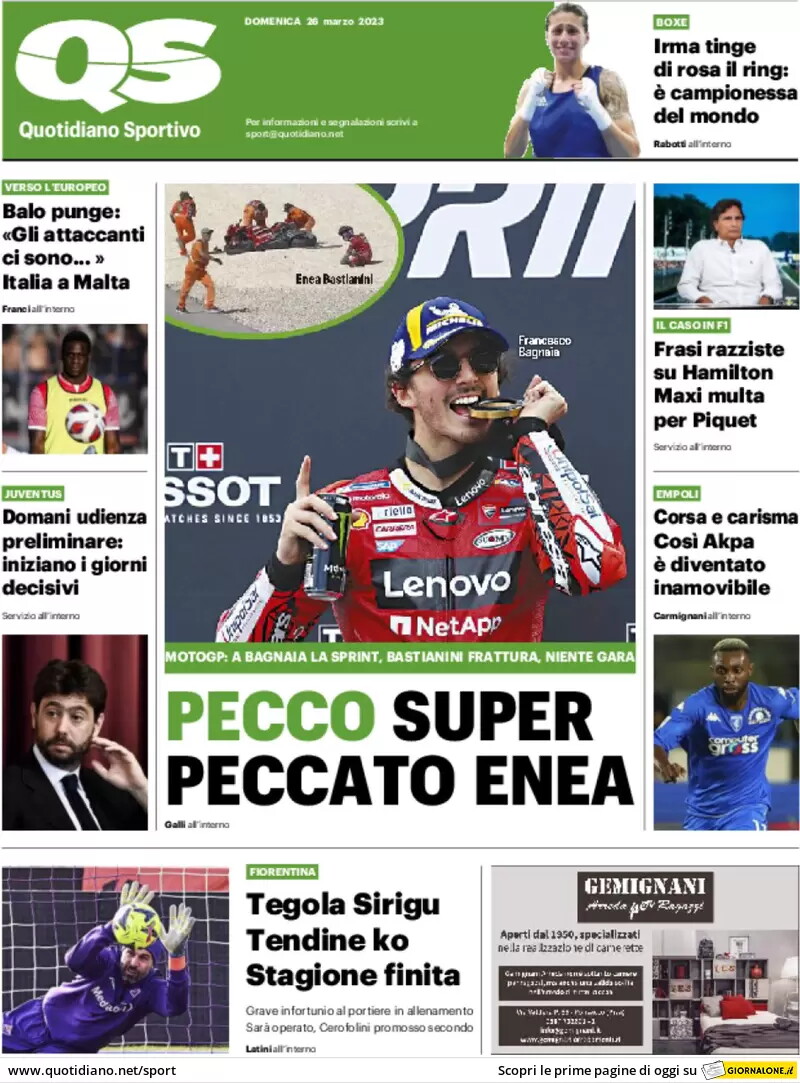I giornali del 26 marzo 2023 - foto 4