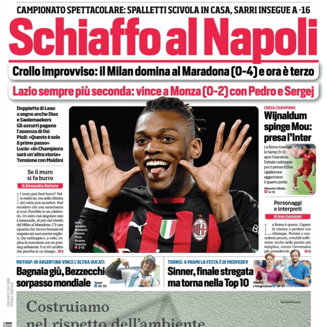 I giornali del 3 aprile 2023