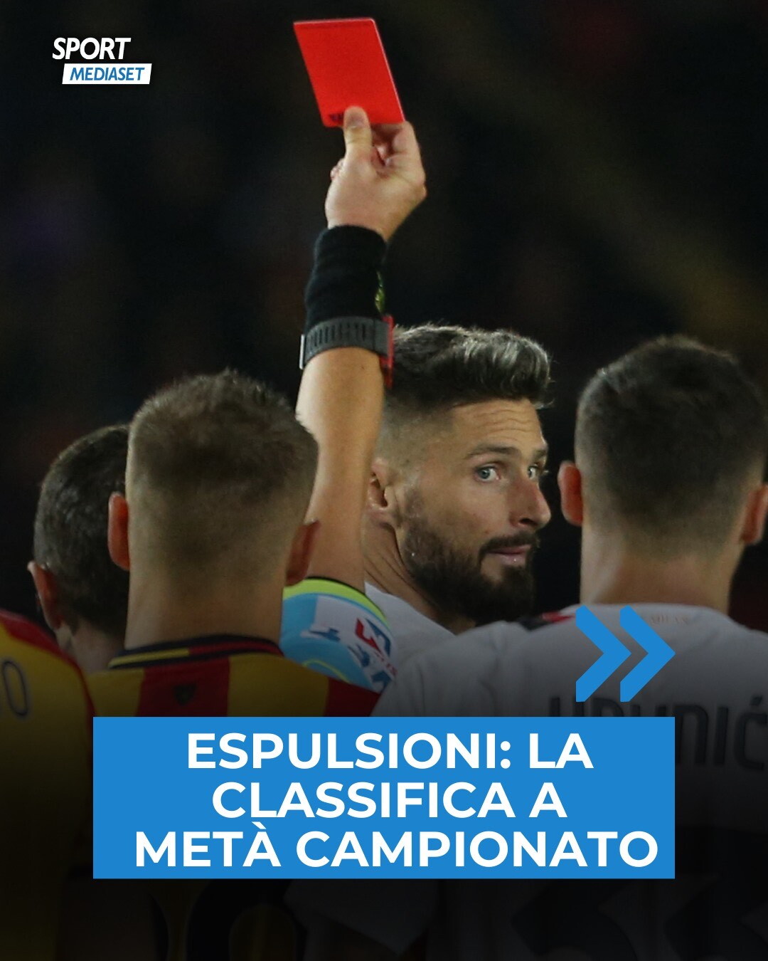 Espulsioni, ecco la classifica a metà campionato Inter e Juventus