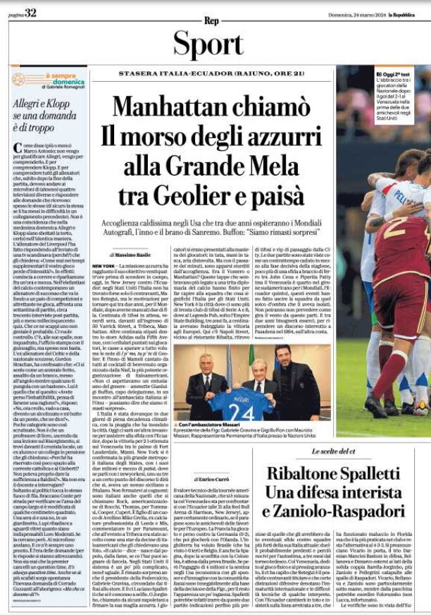 I giornali del 24 marzo 2024 - foto 5