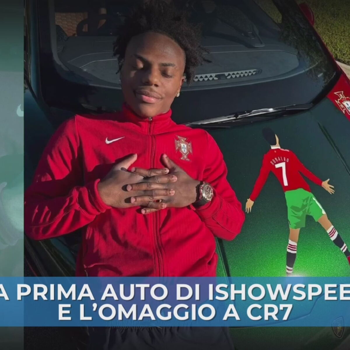 Ispeed Roldono La prima macchina di Ishospeed | Video - Sportmediaset