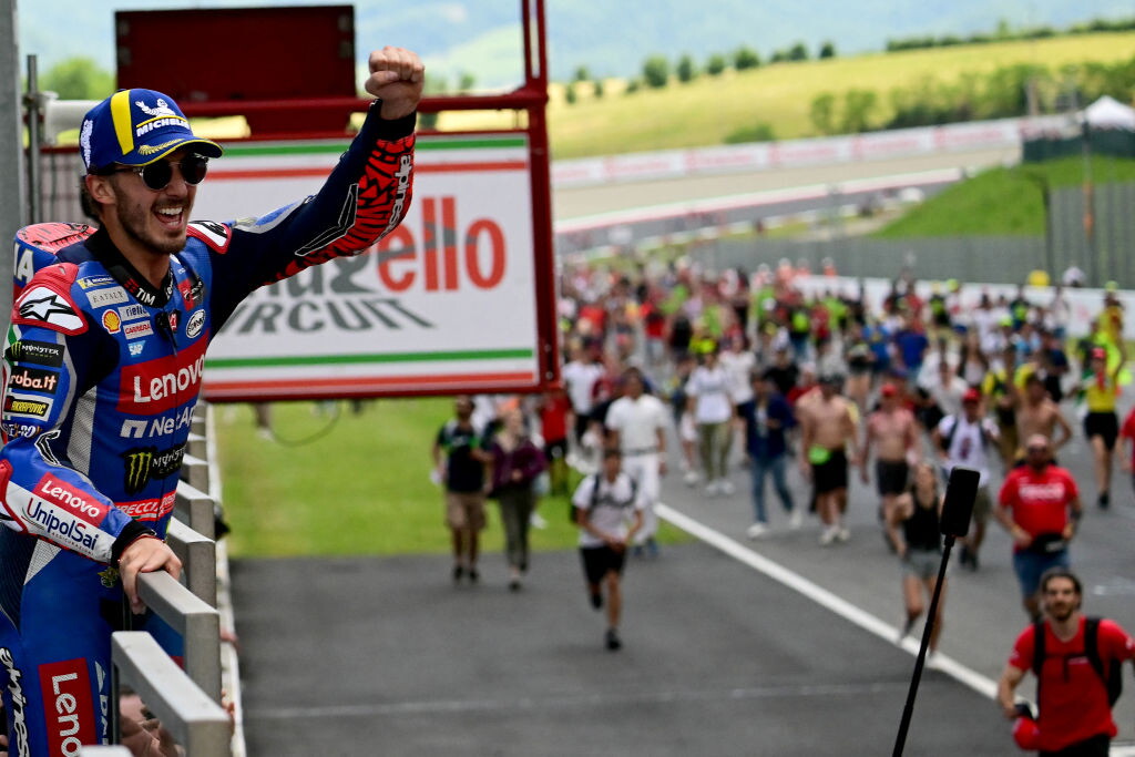 Doppietta Ducati al Mugello: Bagnaia precede Bastianini, Martin terzo