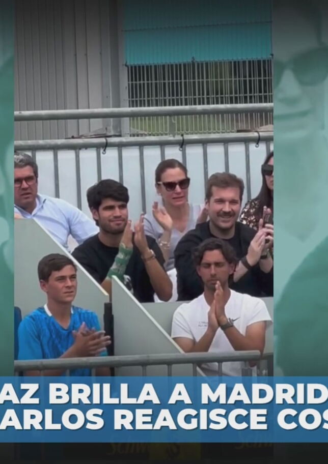 Jamie Alcaraz splende a Madrid, il fratello Carlos reagisce così