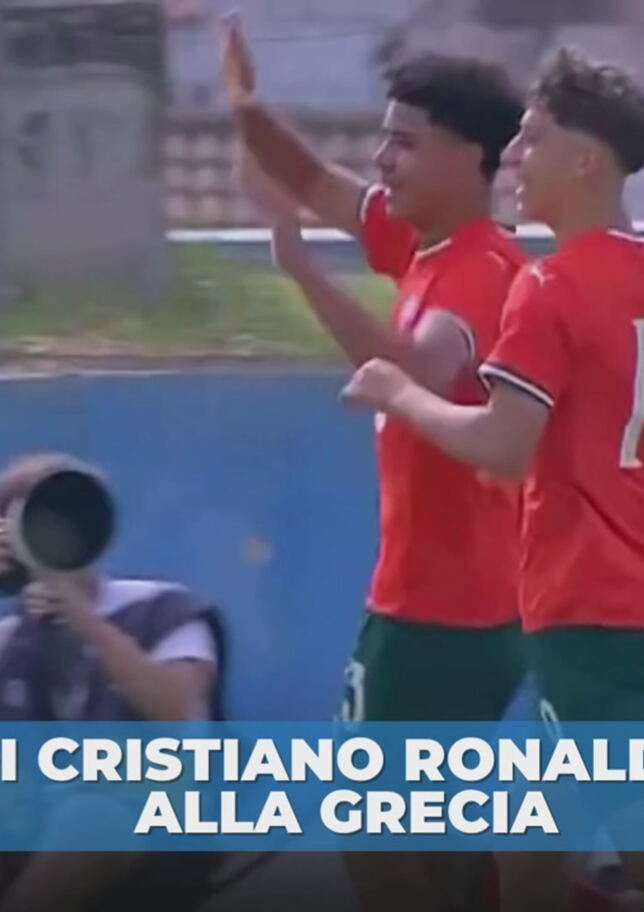 Cristiano Ronaldo Junior show: doppietta con il Portogallo Under 16