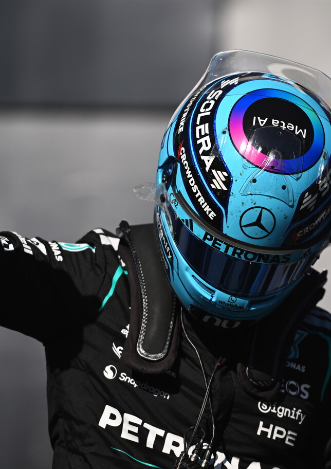 Pole-sprint di Russell, Antonelli in prima fila. Le Ferrari in terza fila