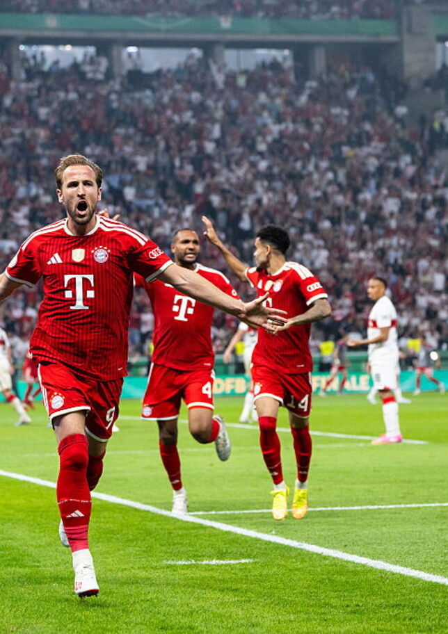 Kane è mostruoso: tripletta allo Stoccarda e il Bayern vince anche la Coppa di Germania