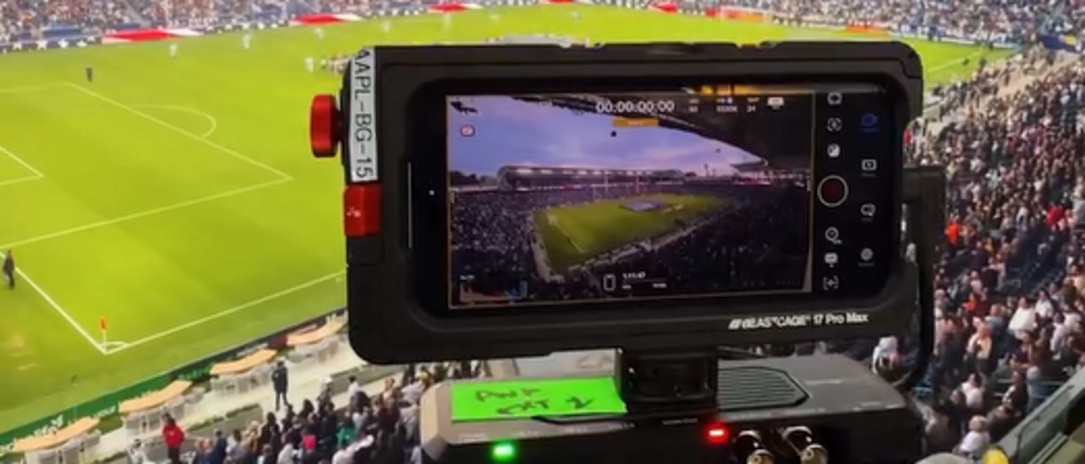 Stati Uniti, una partita di MLS trasmessa utilizzando solo 15 cellulari