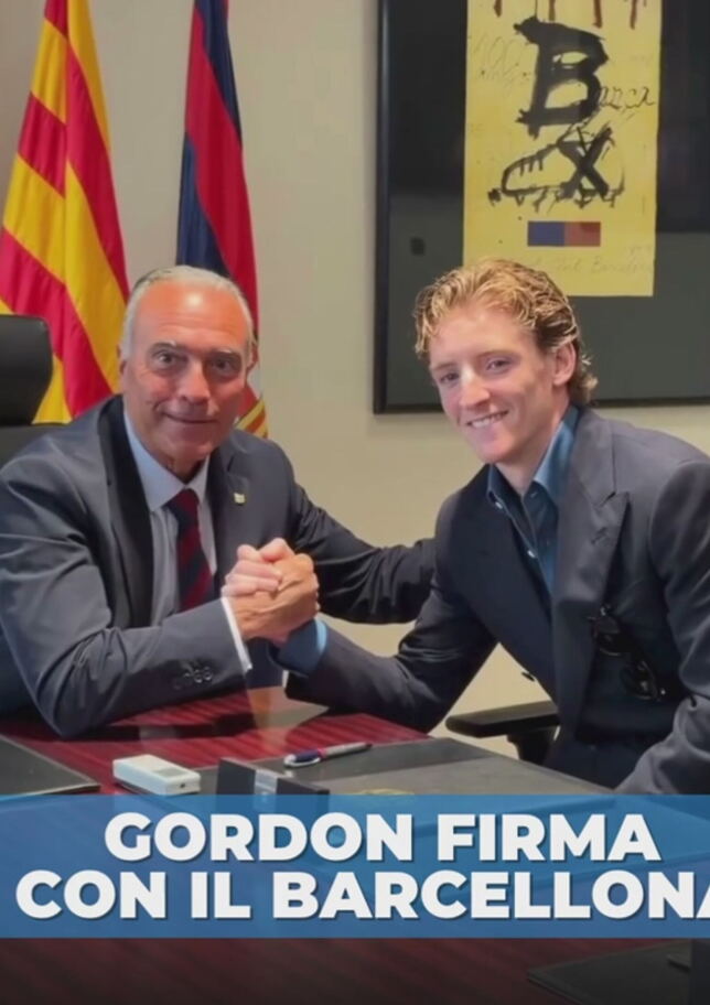 Barcellona, che colpo: è ufficiale l'arrivo di Gordon