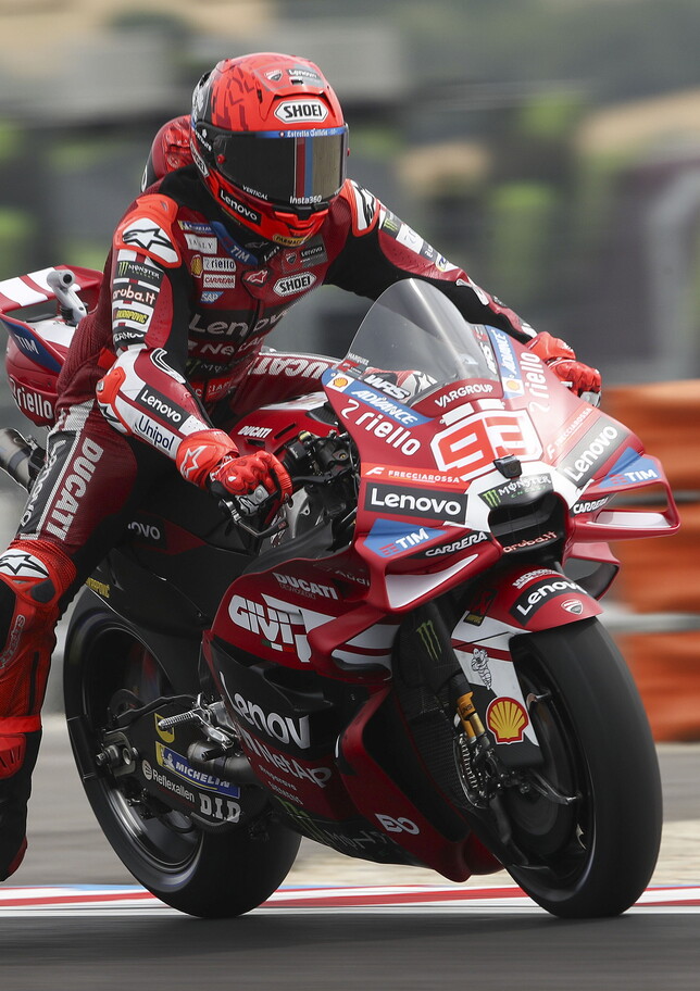 Marc Marquez in palla nelle Libere 1, qualche difficoltà per Bezzecchi e Martin
