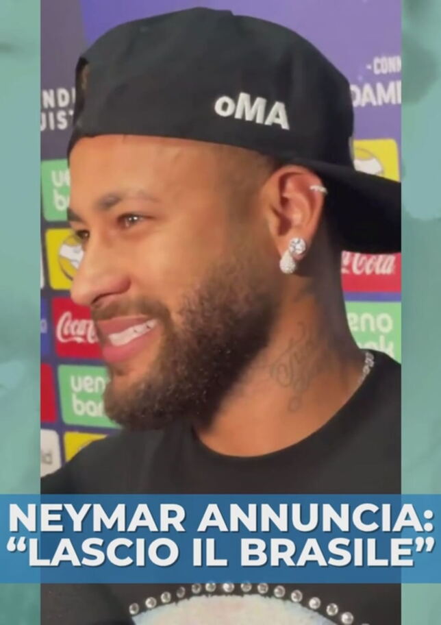 Neymar dice addio al Brasile