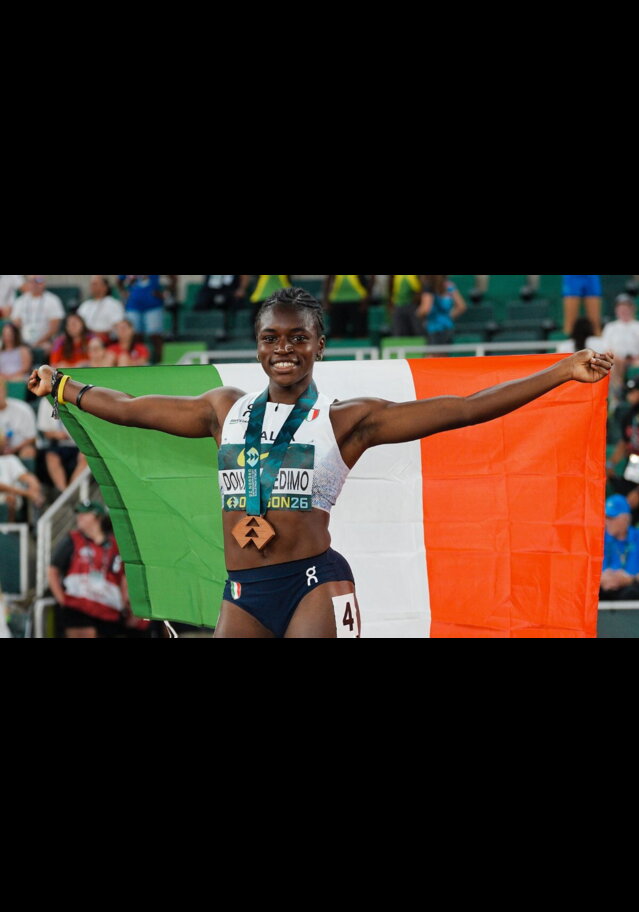 Doualla: straordinario bronzo nella finale dei 100 metri nei mondiali under 20 a Eugene