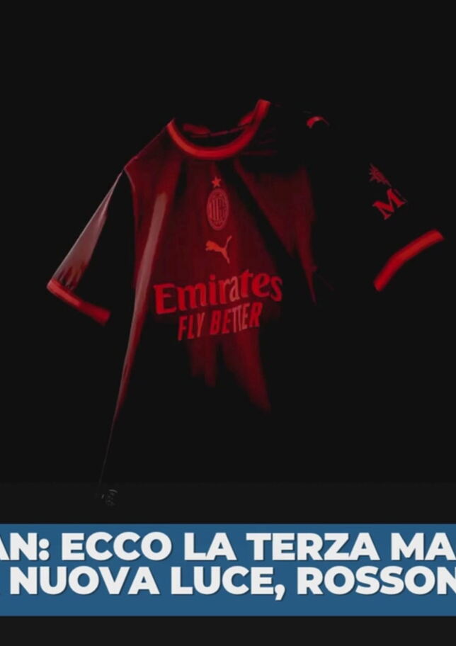 Il Milan presenta la terza maglia