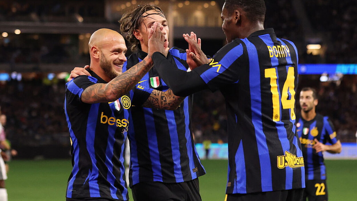 Juve-Inter, primo derby d'Italia stagionale nel gelo di Perth: le foto del match