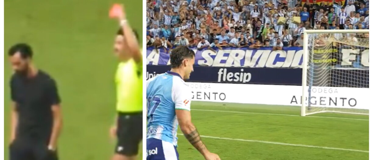 Incredibile Arbeloa: ritira il Fulham dopo l'espulsione, il Malaga calcia il rigore senza portiere