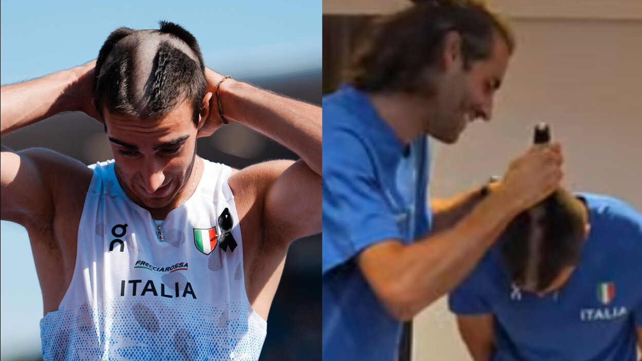 Il taglio a X di Dezza fa impazzire gli Europei: colpa di Tamberi in versione barbiere