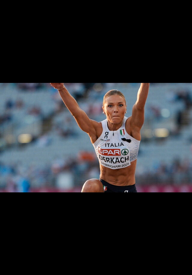 Derkach: splendido oro europeo nel salto triplo donne a Birmingham