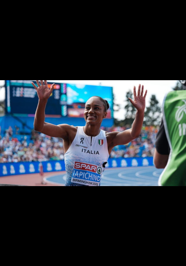 Iapichino nel lungo donne della serata finale degli Europei di Birmingham