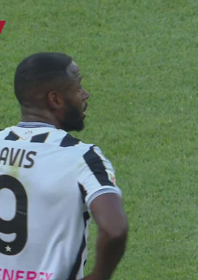 35' | Gol di Davis (Udinese-Padova 1-0)