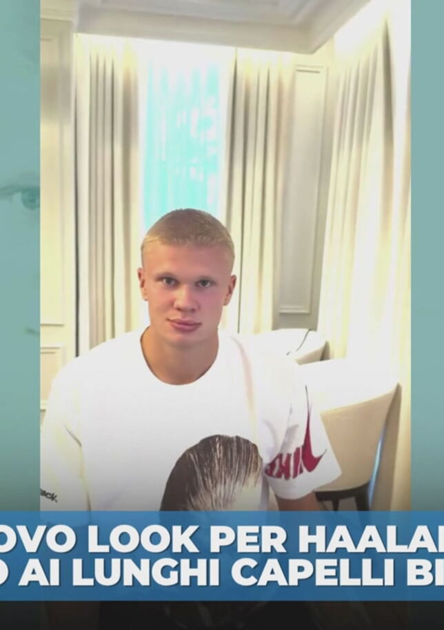 Nuovo look per Haaland