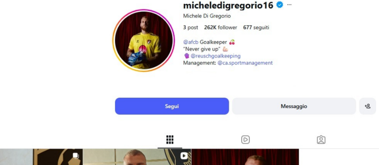 Di Gregorio cancella ogni traccia di Juve dai social dopo il trasferimento al Bournemouth