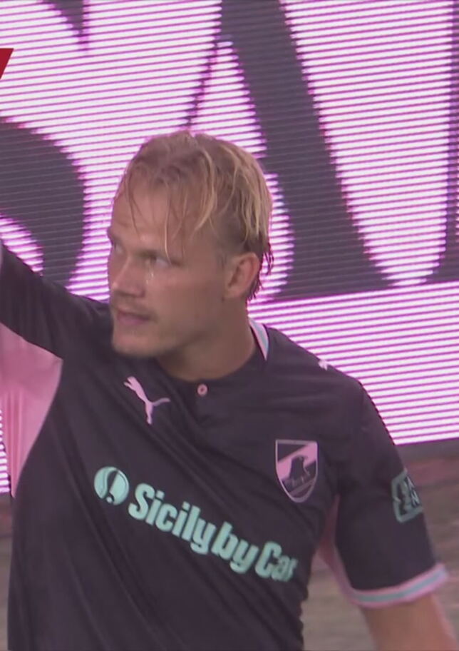 70' | Gol di Pohjanpalo (Palermo-Mantova 3-2)