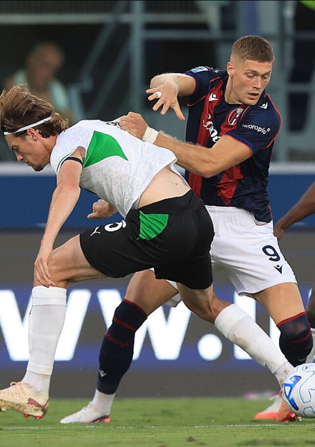 Finisce 2-2 tra Bologna e Sassuolo: Dovbyk nel finale salva tedesco