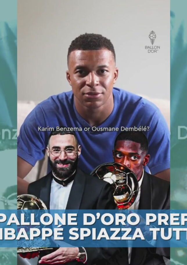 Mbappé spiazza tutti sul pallone d'oro