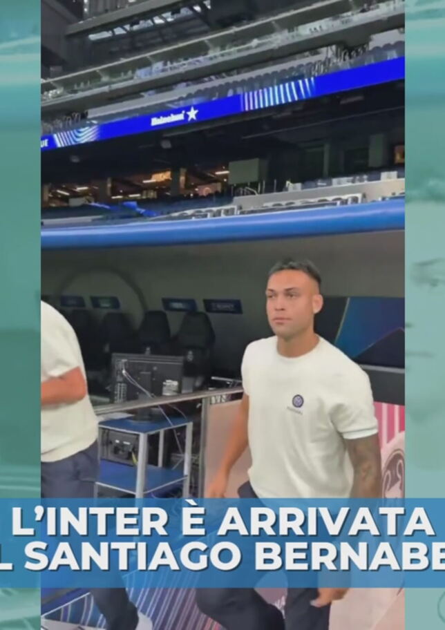 L'Inter è arrivata al Bernabeu