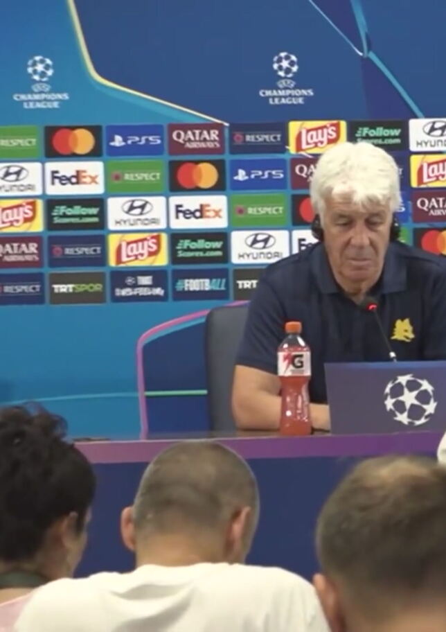 Gasperini: "Grande considerazione per l'avversario, ha giocatori molto importanti"