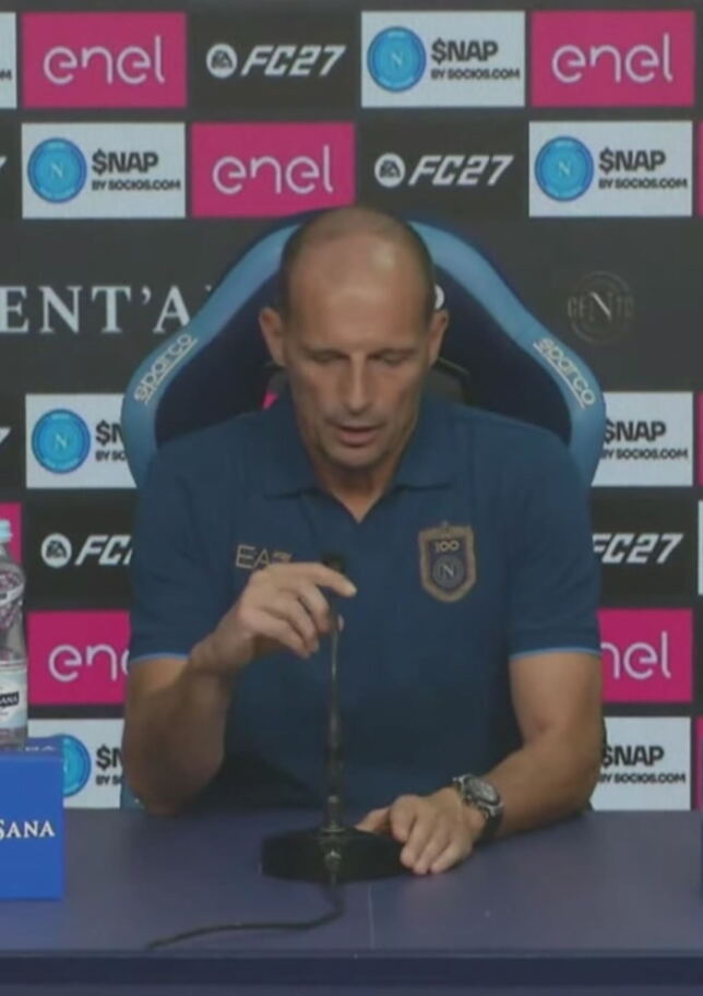Allegri: "Dopo tre sconfitte di fila, c'è poco da parlare"