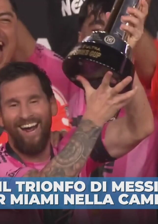 Messi alza il suo 49° trofeo: l'Inter Miami vince la Campeones Cup