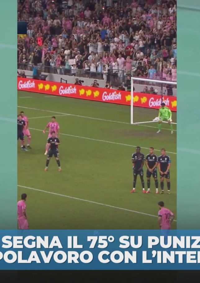 75 volte Messi: l'argentino segna l'ennesimo capolavoro su punizione