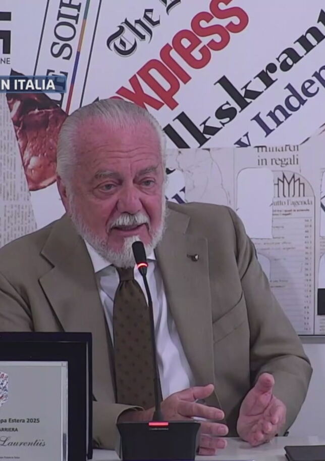 De Laurentiis: "Cardinale? Volevo buttarlo fuori!"