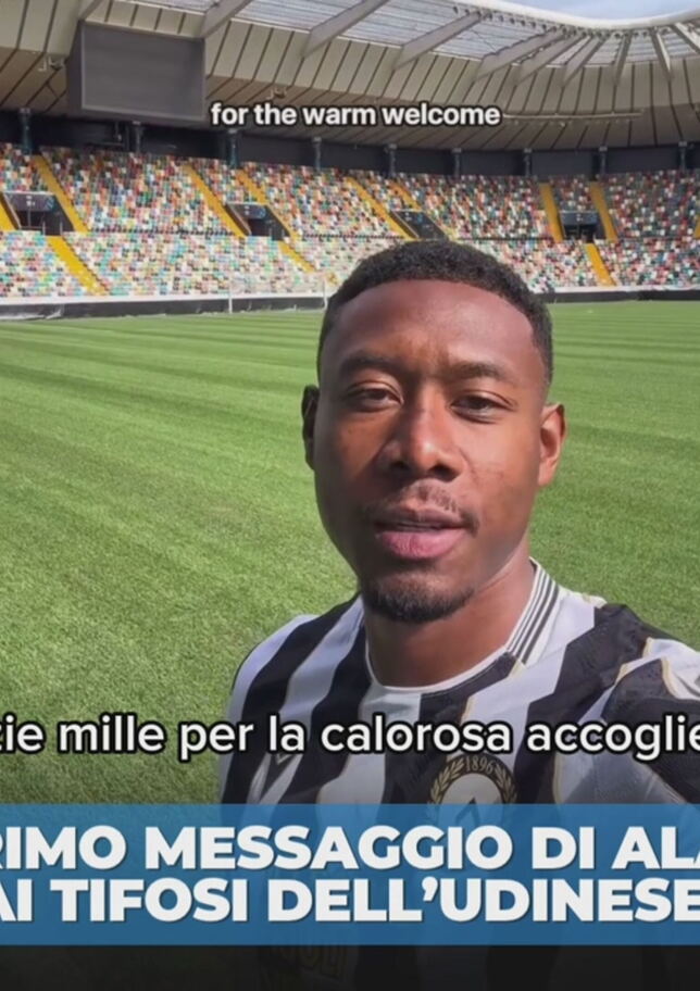 Alaba: il messaggio ai tifosi